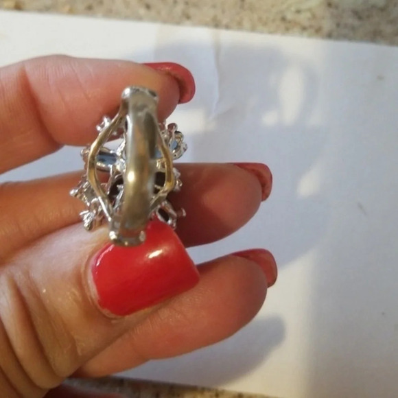 Vintage sapphire 12kt‎ statement ring 7.5 - Picture 8 of 9